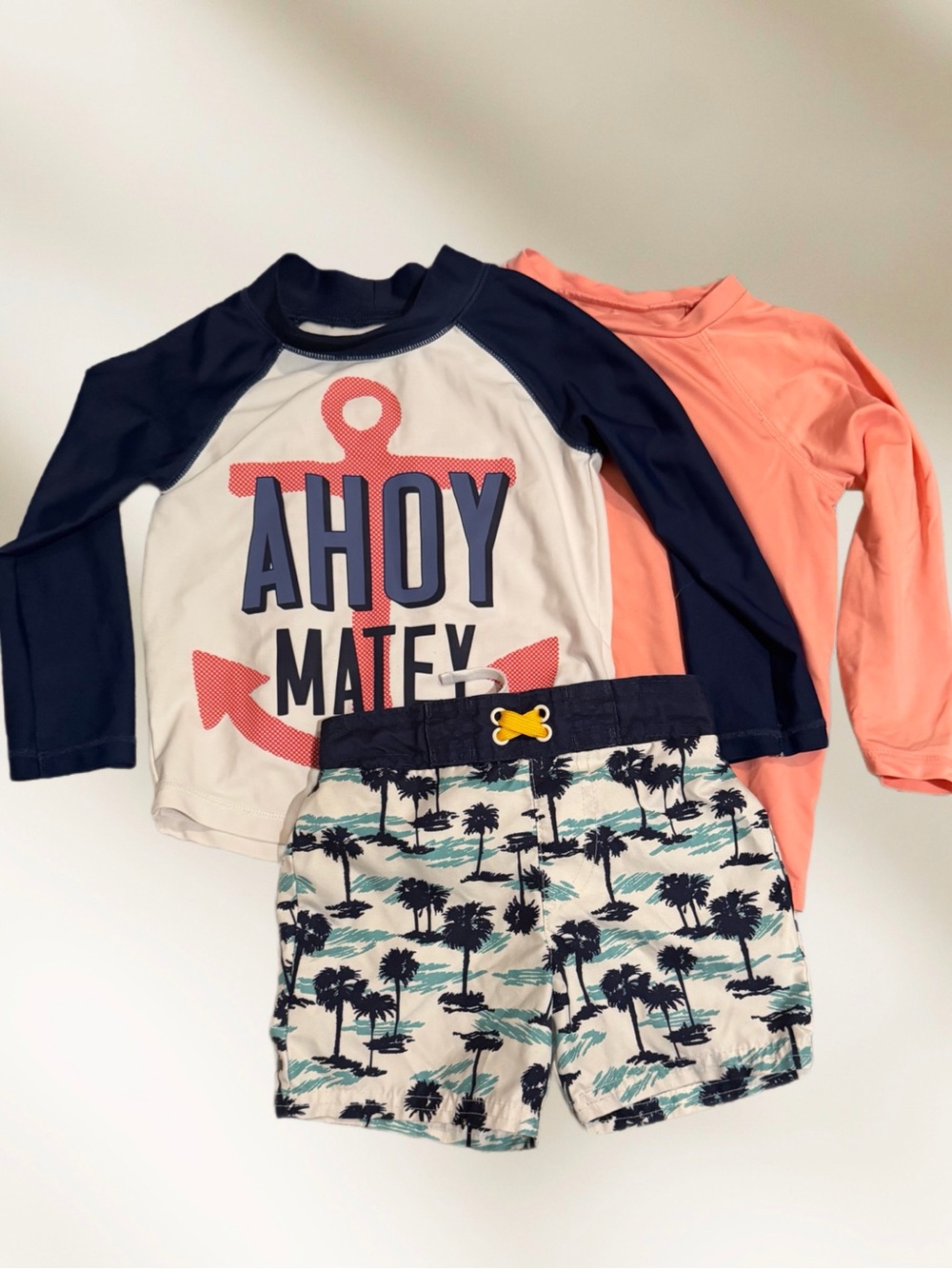 Toddler 3 Piece Swim Set Bundle Size 2T Cat & Jack Just One You